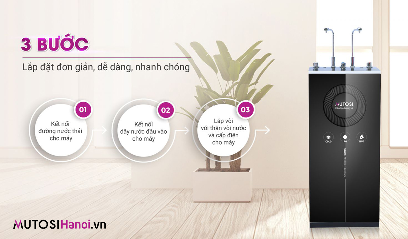 Máy lọc nước nóng lạnh nguội Mutosi MP-C102-MHC